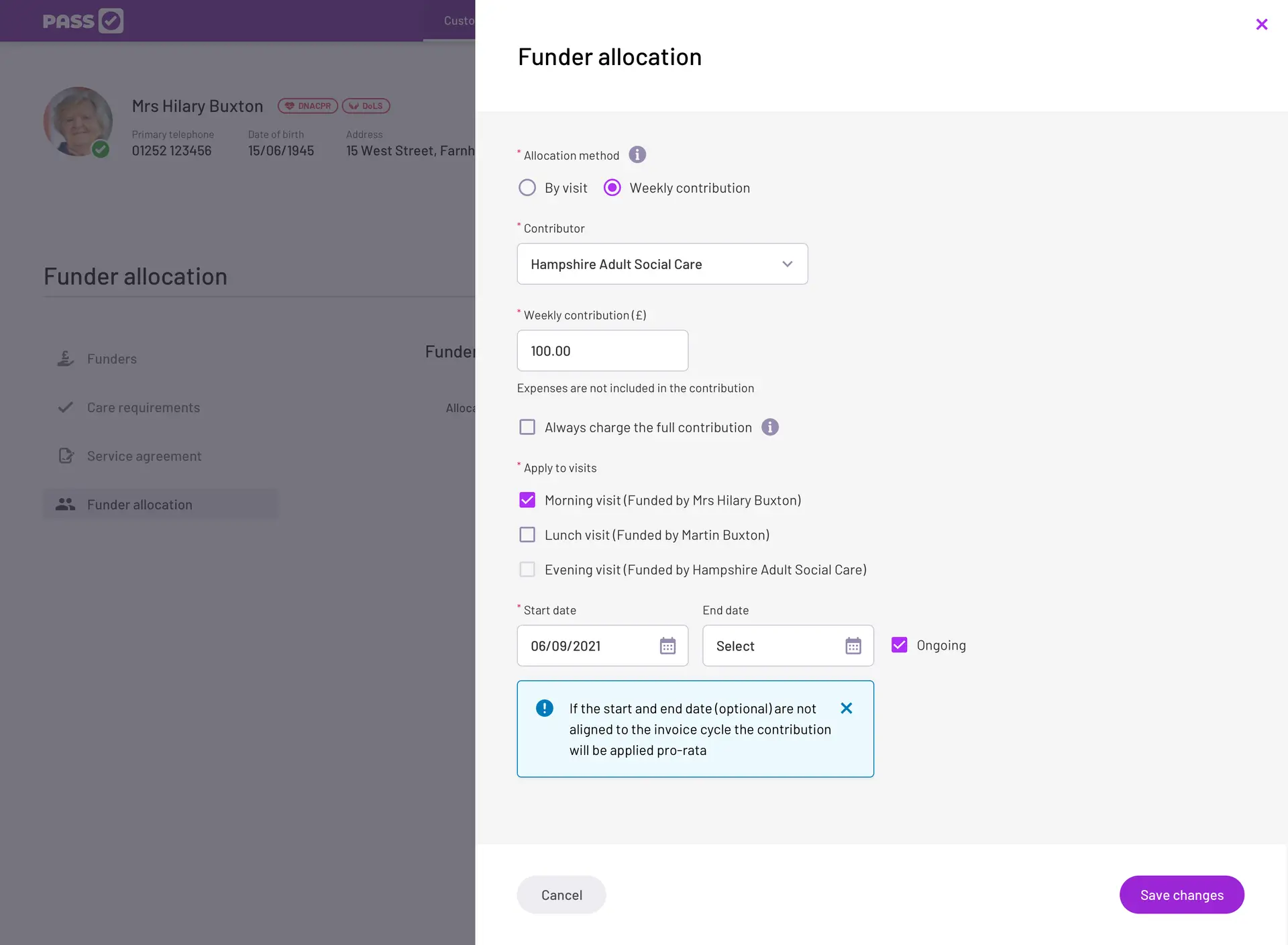 New feature: split funding screen 1